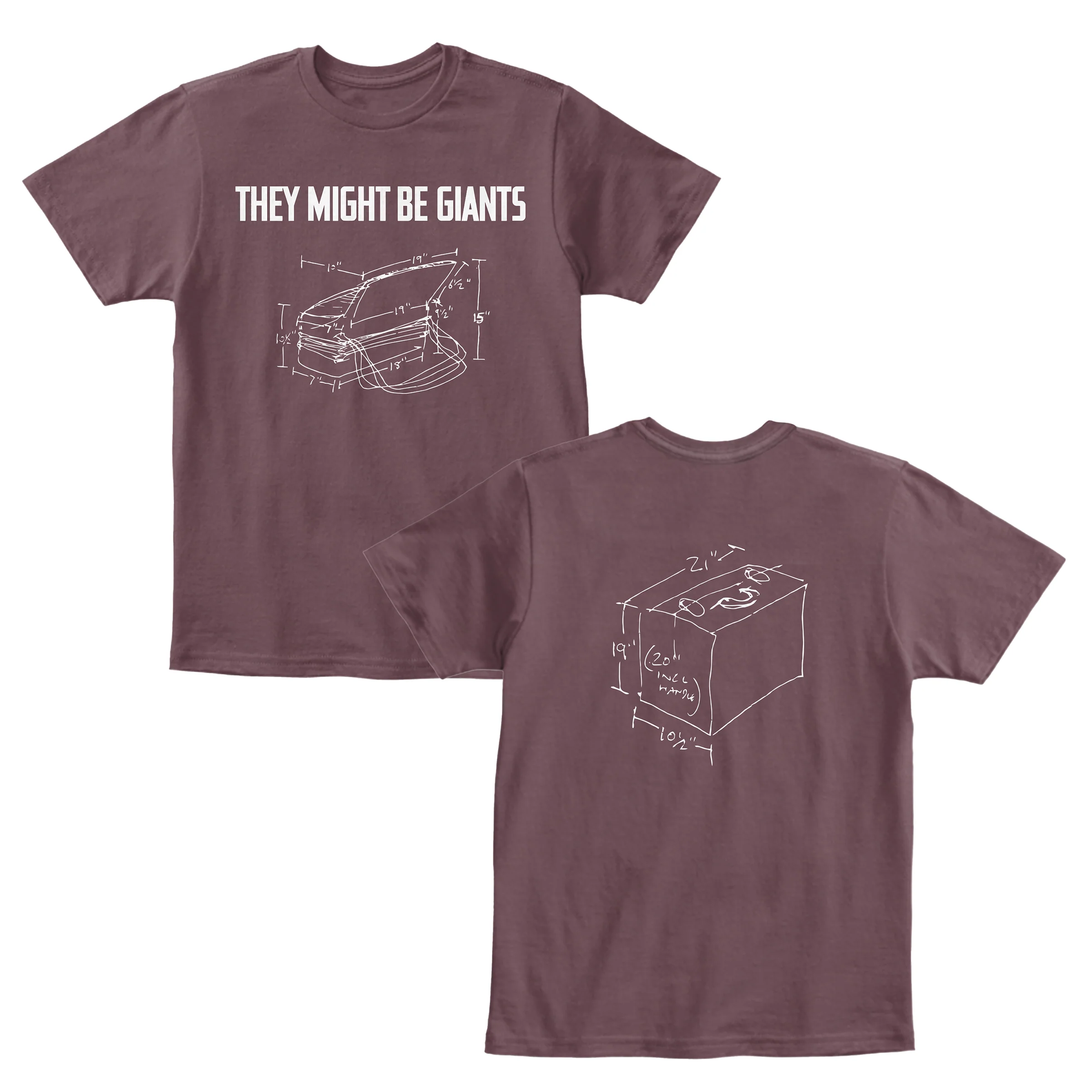 Accordion Shirt on Aubergine (Unisex)
