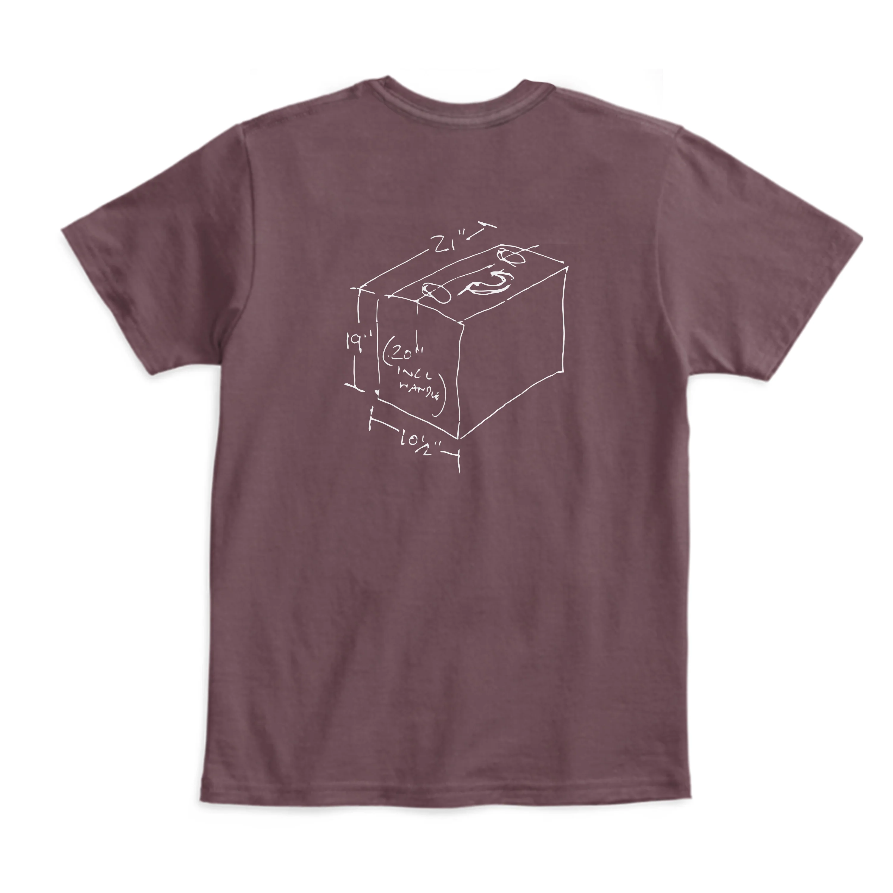 Accordion Shirt on Aubergine (Unisex) - Image 3