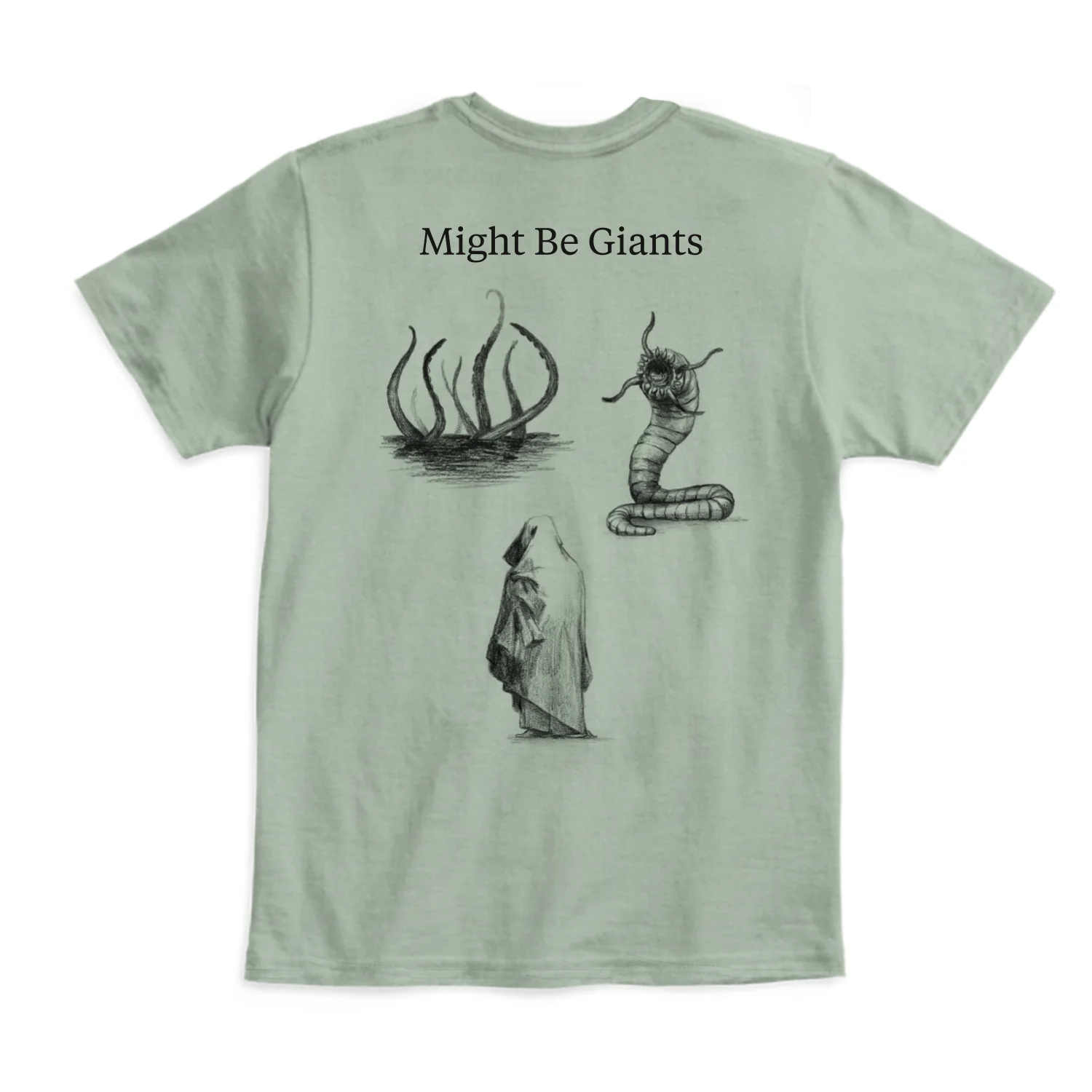 Cryptids on Sage Green T-Shirt (Unisex) - Image 3