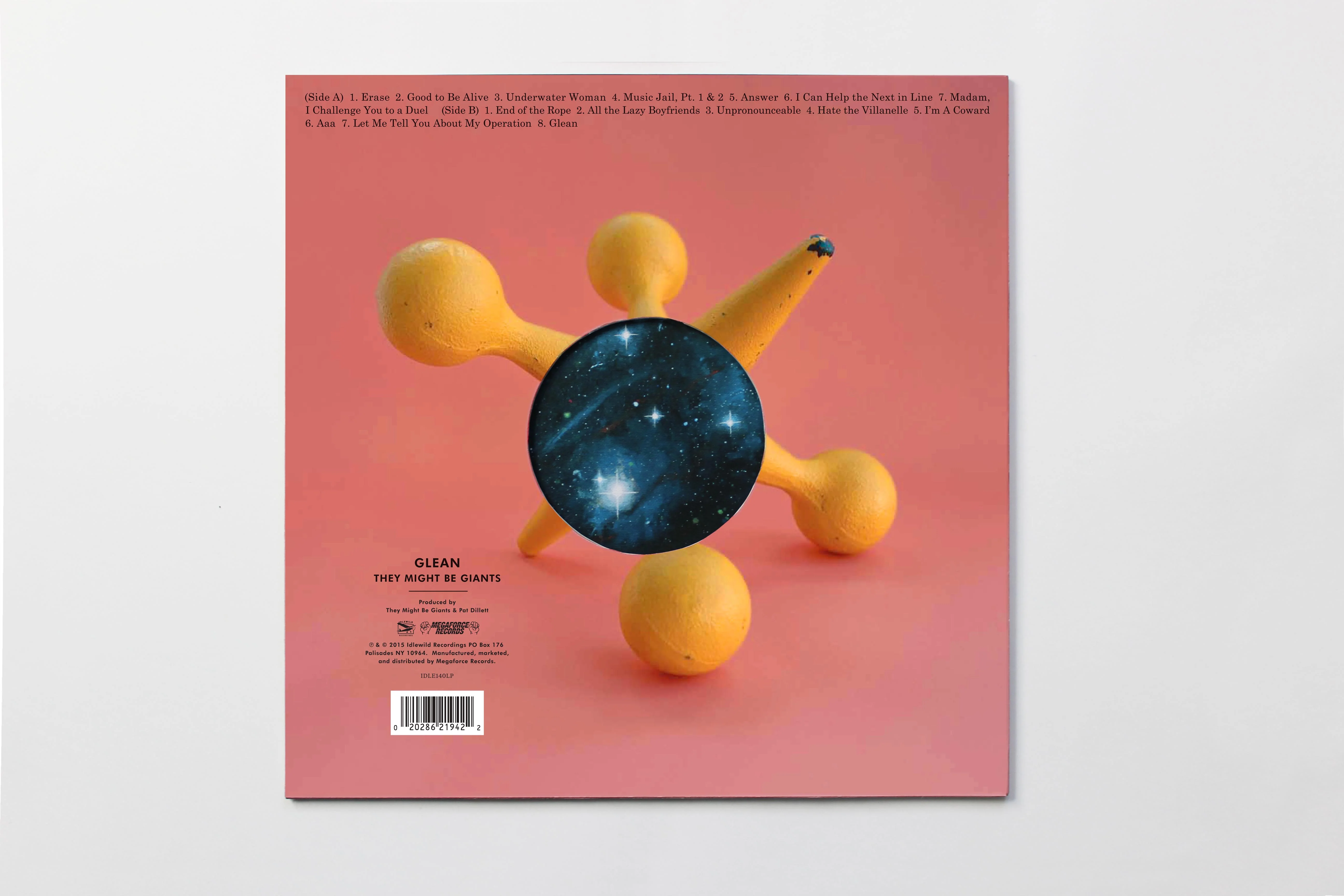 Glean Clear with Red Wisps 180g Vinyl - Image 3